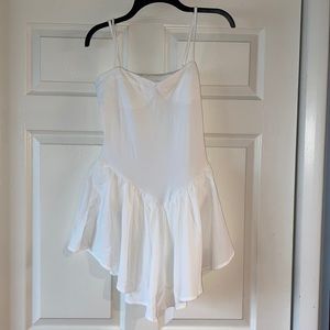 White corset style dress